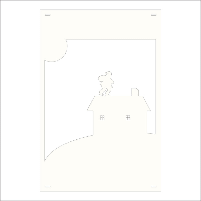 Load image into Gallery viewer, M139 Santa on the Rooftop - Metal Pole Banner