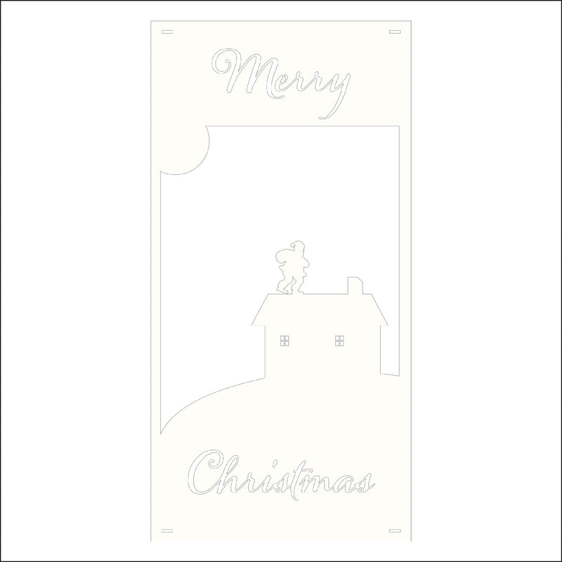 Load image into Gallery viewer, M139 Santa on the Rooftop - Metal Pole Banner