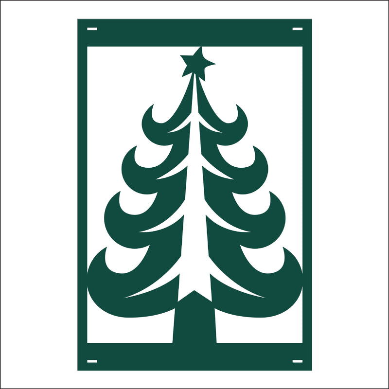 Load image into Gallery viewer, M140 Christmas Tree - Metal Pole Banner