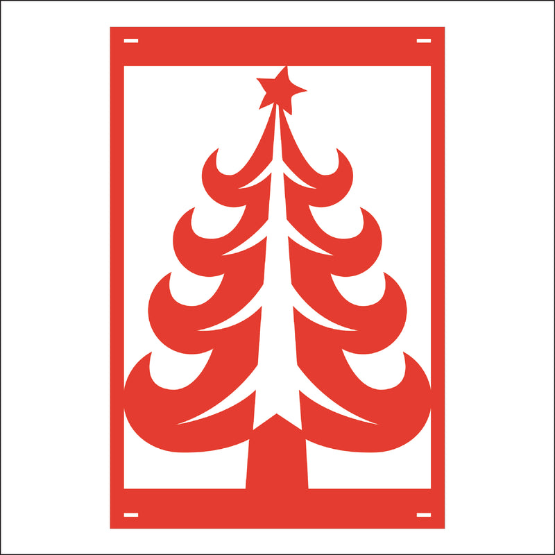 Load image into Gallery viewer, M140 Christmas Tree - Metal Pole Banner