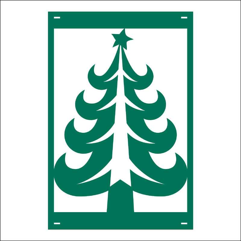 Load image into Gallery viewer, M140 Christmas Tree - Metal Pole Banner