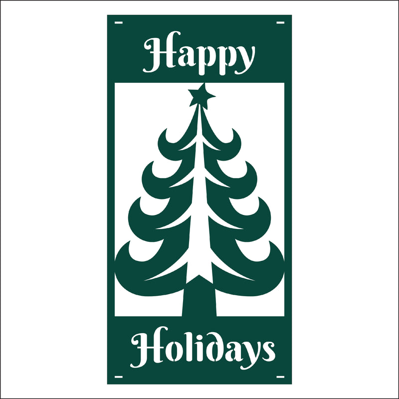 Load image into Gallery viewer, M140 Christmas Tree - Metal Pole Banner
