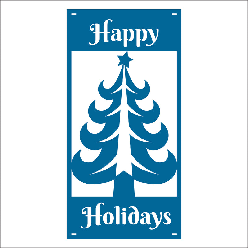 Load image into Gallery viewer, M140 Christmas Tree - Metal Pole Banner