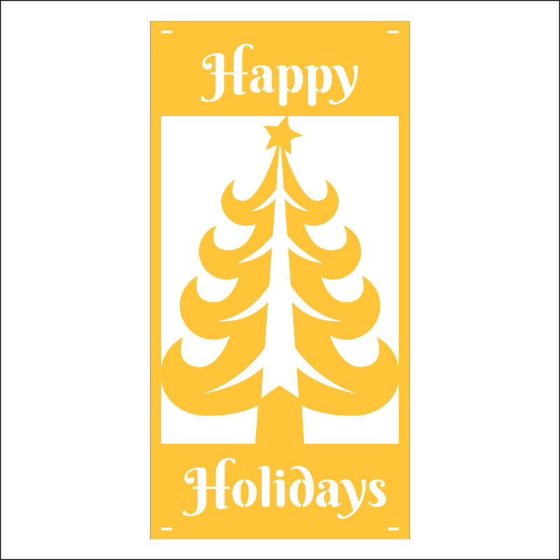 Load image into Gallery viewer, M140 Christmas Tree - Metal Pole Banner