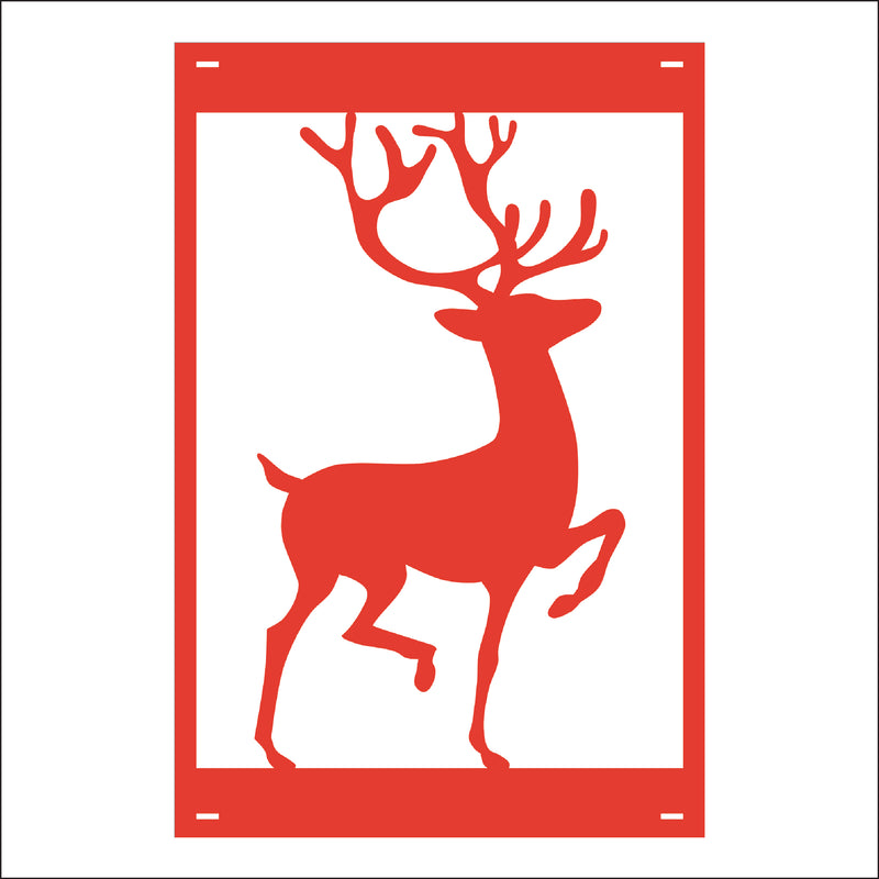 Load image into Gallery viewer, M142 Reindeer - Metal Pole Banner