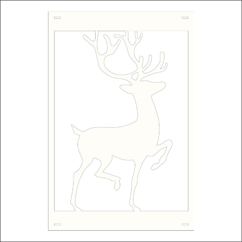 Load image into Gallery viewer, M142 Reindeer - Metal Pole Banner