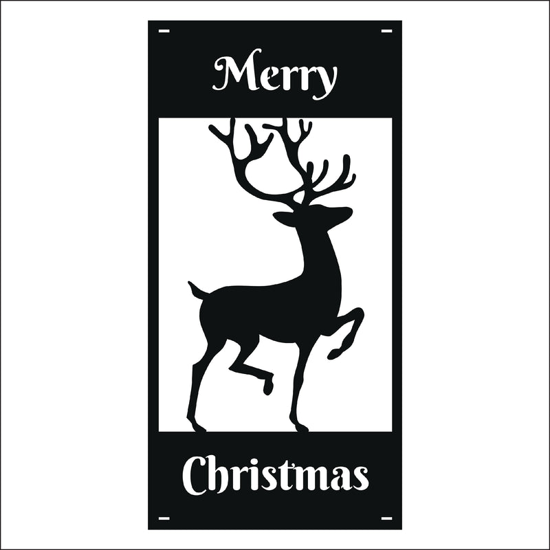 Load image into Gallery viewer, M142 Reindeer - Metal Pole Banner