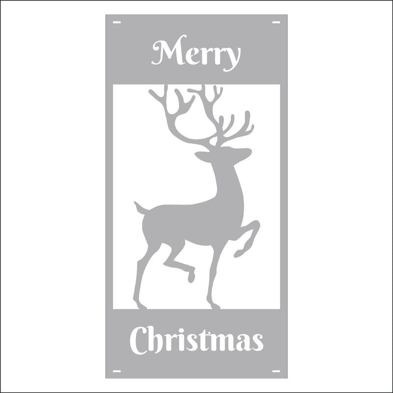 Load image into Gallery viewer, M142 Reindeer - Metal Pole Banner