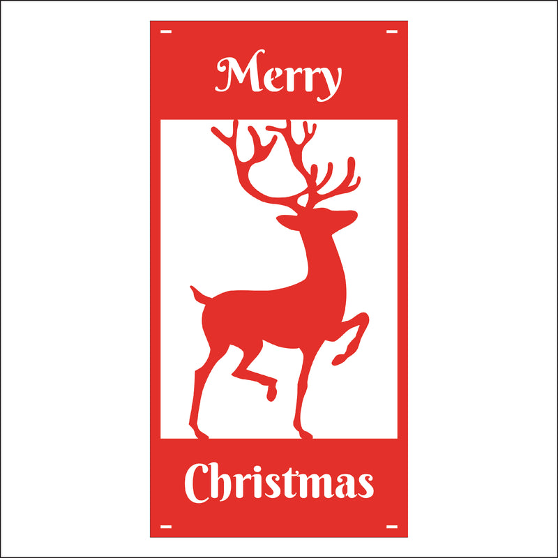 Load image into Gallery viewer, M142 Reindeer - Metal Pole Banner