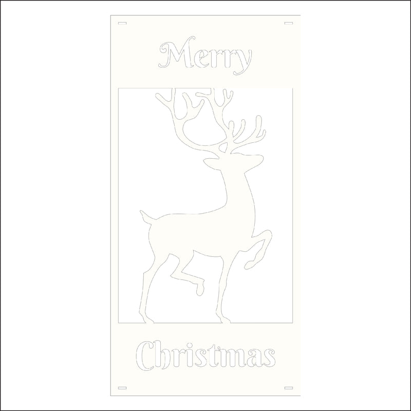 Load image into Gallery viewer, M142 Reindeer - Metal Pole Banner