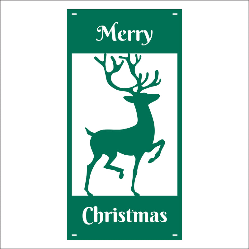 Load image into Gallery viewer, M142 Reindeer - Metal Pole Banner