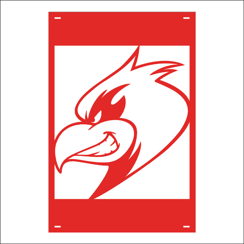 Load image into Gallery viewer, M143 Mascot Cardinals - Metal Pole Banner
