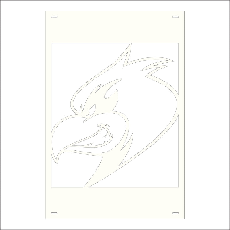 Load image into Gallery viewer, M143 Mascot Cardinals - Metal Pole Banner