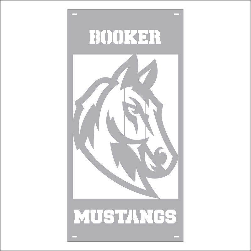Load image into Gallery viewer, M144 Mascot Mustangs - Metal Pole Banner