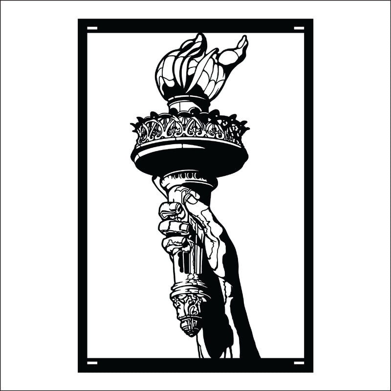 Load image into Gallery viewer, M148 Torch of Liberty - Metal Pole Banner