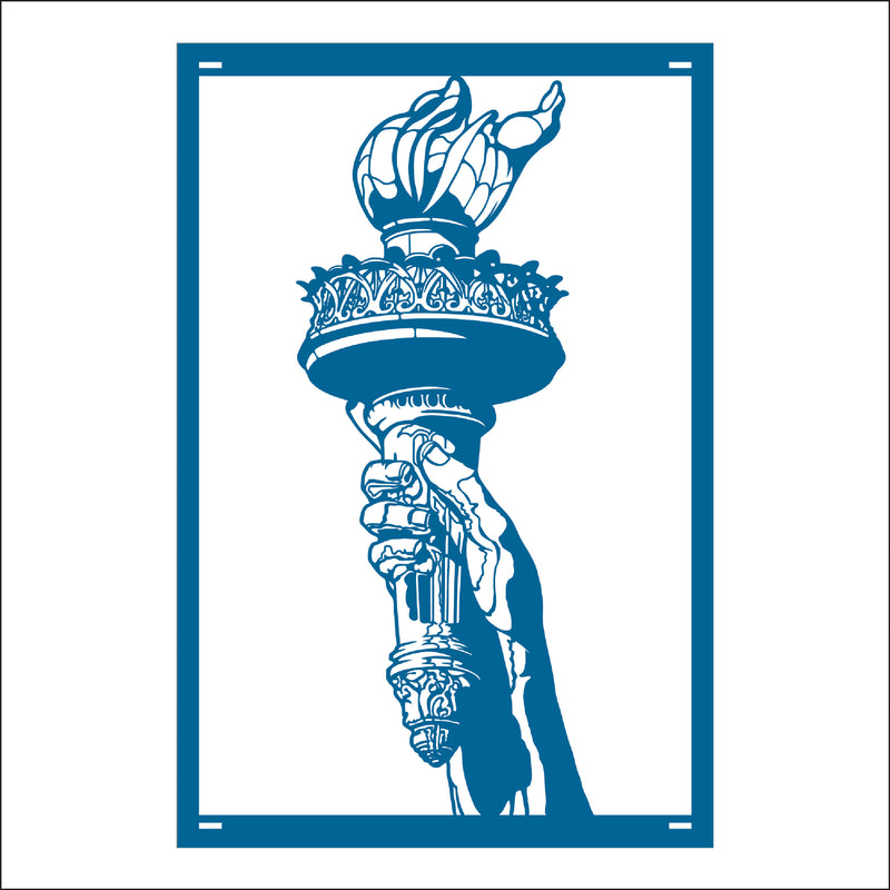 Load image into Gallery viewer, M148 Torch of Liberty - Metal Pole Banner