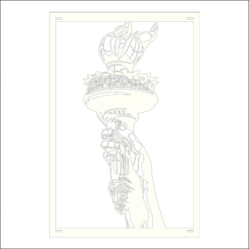 Load image into Gallery viewer, M148 Torch of Liberty - Metal Pole Banner