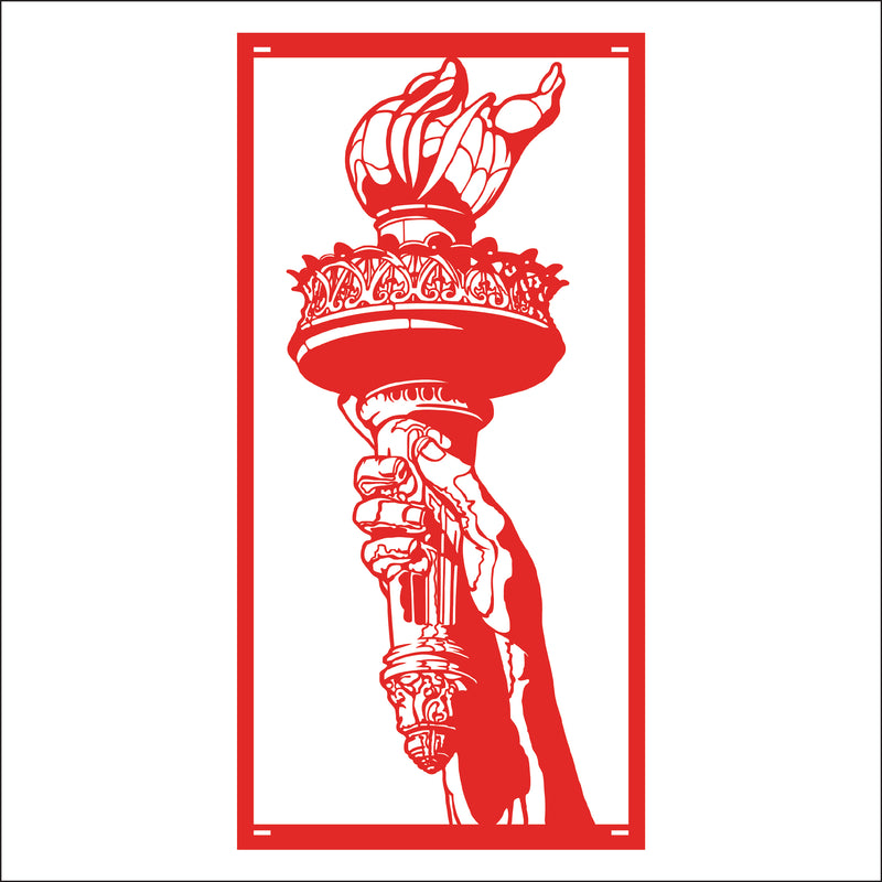 Load image into Gallery viewer, M148 Torch of Liberty - Metal Pole Banner
