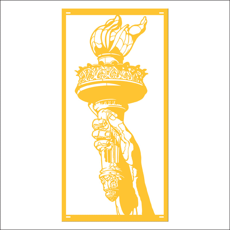 Load image into Gallery viewer, M148 Torch of Liberty - Metal Pole Banner