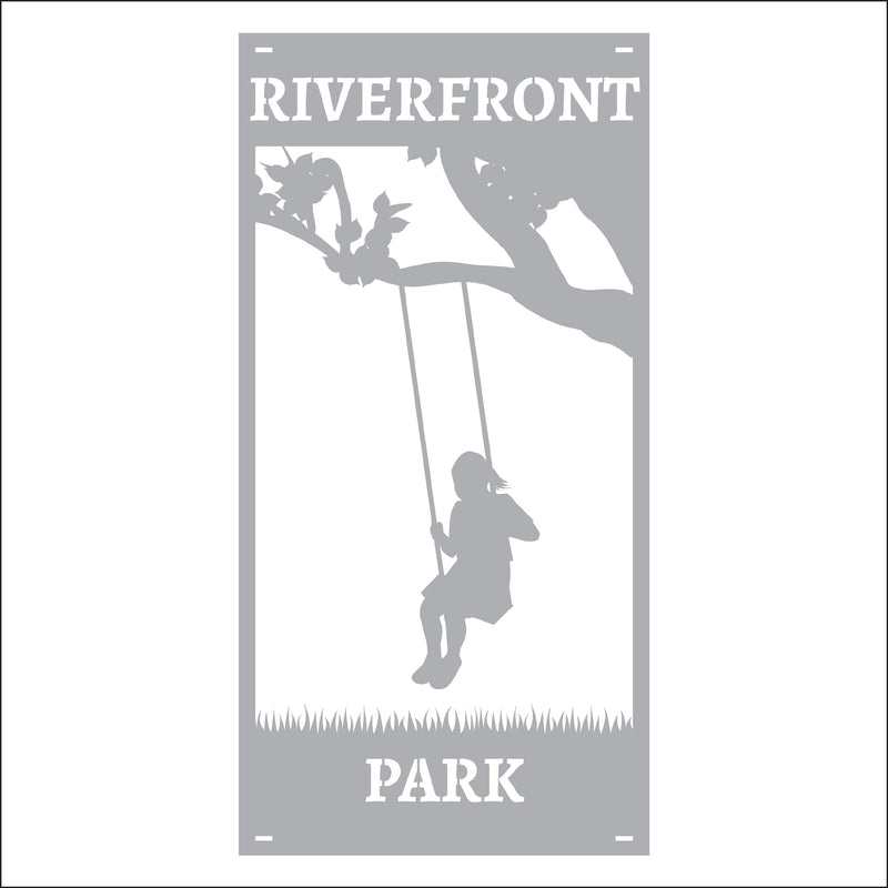 Load image into Gallery viewer, M150 Tree Swing - Metal Pole Banner