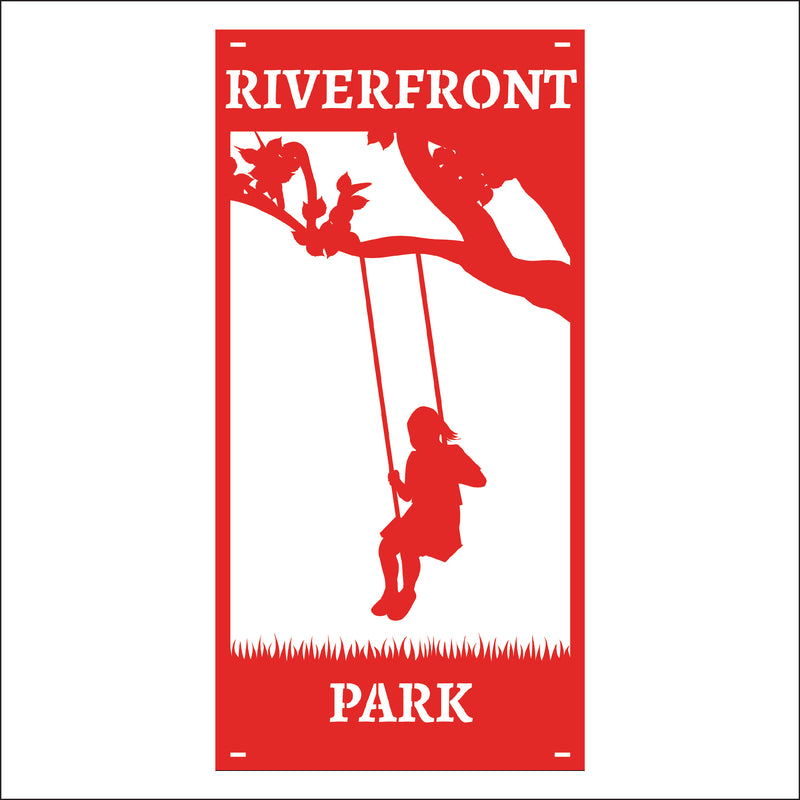 Load image into Gallery viewer, M150 Tree Swing - Metal Pole Banner