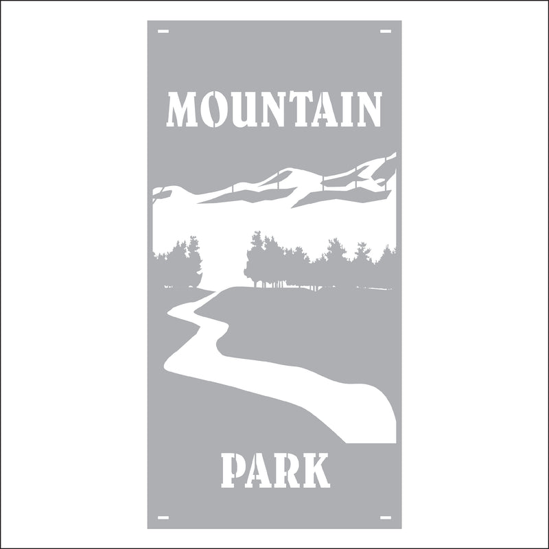 Load image into Gallery viewer, M152 Mountain River - Metal Pole Banner