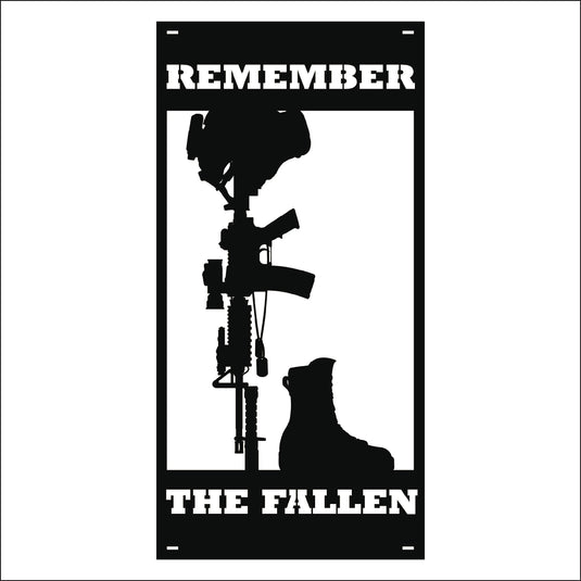 M153 Remember the Fallen - Metal Pole Banner