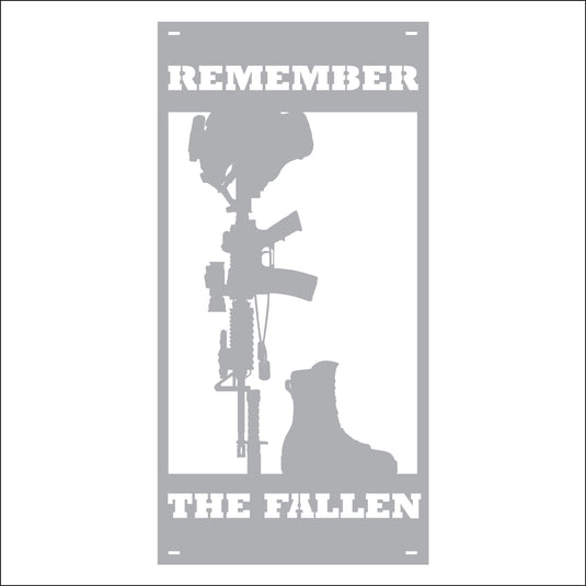 M153 Remember the Fallen - Metal Pole Banner