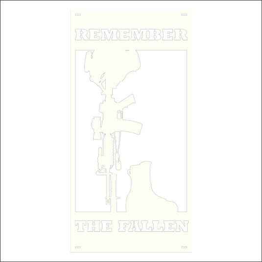 M153 Remember the Fallen - Metal Pole Banner