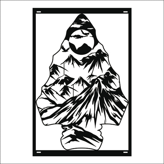 M156 Arrow Head Mountain - Metal Pole Banner