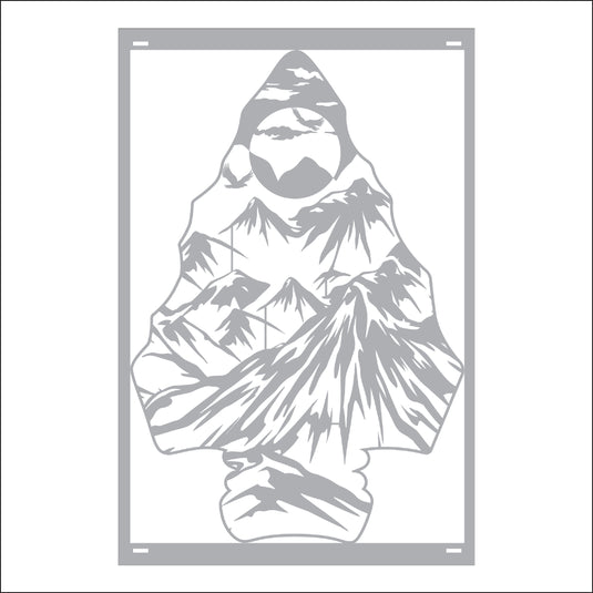 M156 Arrow Head Mountain - Metal Pole Banner