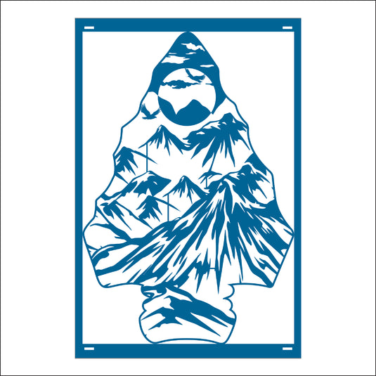 M156 Arrow Head Mountain - Metal Pole Banner