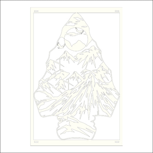 M156 Arrow Head Mountain - Metal Pole Banner