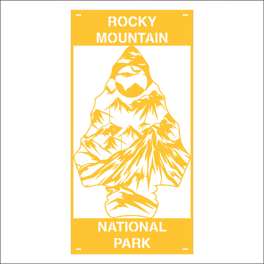 M156 Arrow Head Mountain - Metal Pole Banner