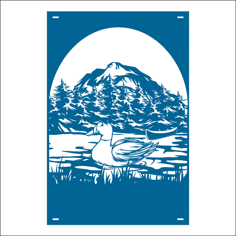 Load image into Gallery viewer, M157 Duck on Water - Metal Pole Banner