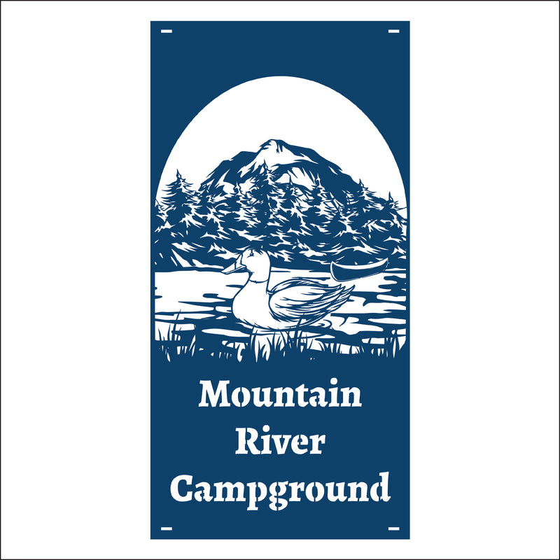 Load image into Gallery viewer, M157 Duck on Water - Metal Pole Banner