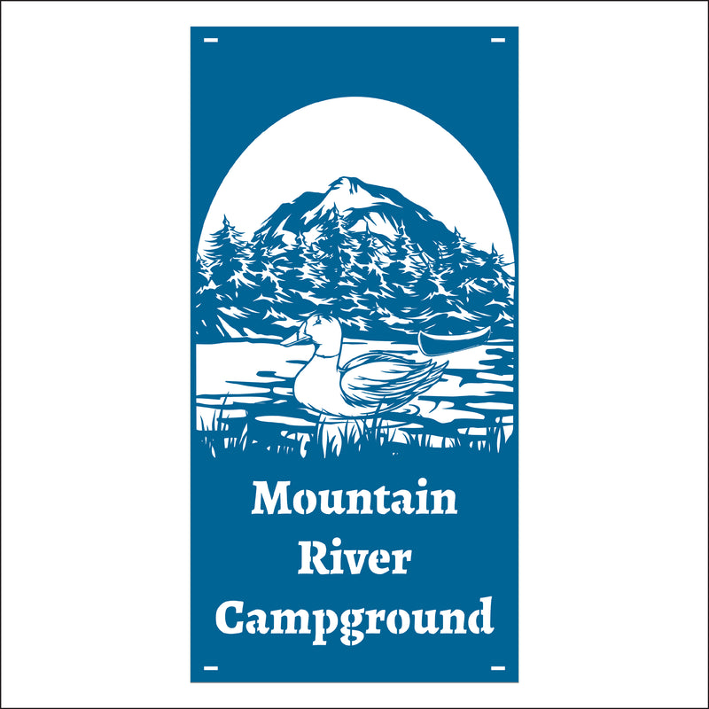 Load image into Gallery viewer, M157 Duck on Water - Metal Pole Banner