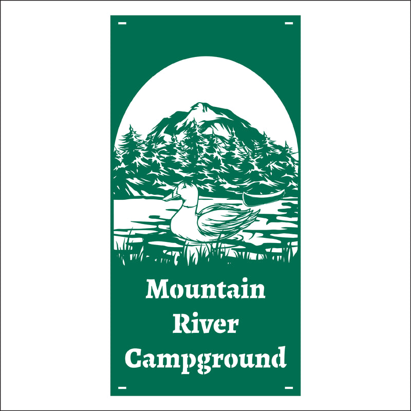 Load image into Gallery viewer, M157 Duck on Water - Metal Pole Banner