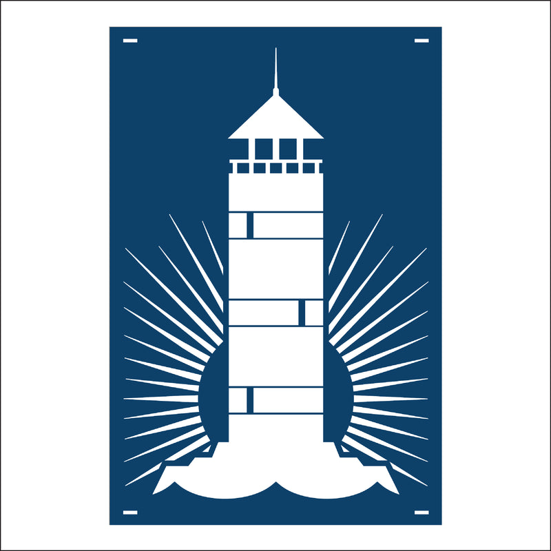 Load image into Gallery viewer, M159 Lighthouse - Metal Pole Banner