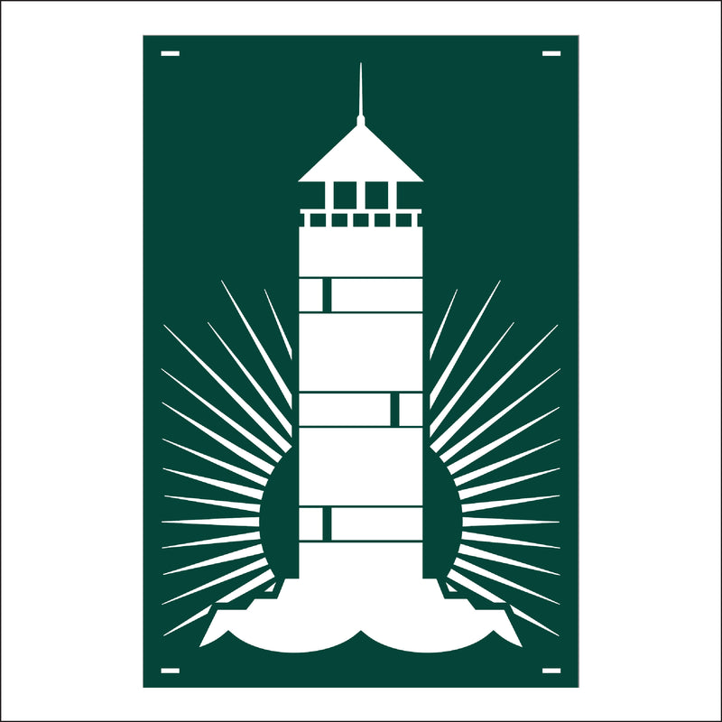 Load image into Gallery viewer, M159 Lighthouse - Metal Pole Banner