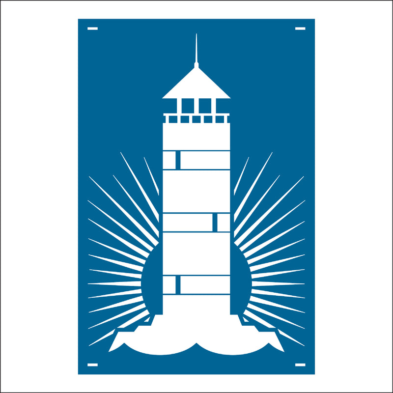 Load image into Gallery viewer, M159 Lighthouse - Metal Pole Banner