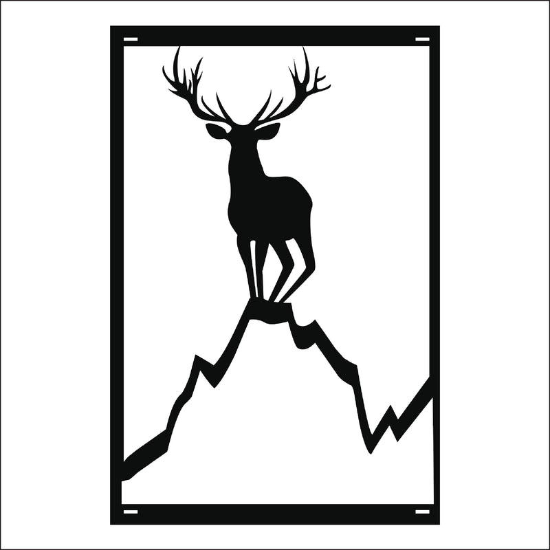 Load image into Gallery viewer, M163 Deer on Hill - Metal Pole Banner