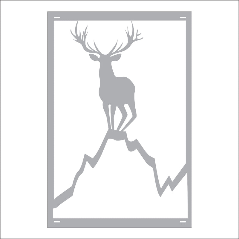 Load image into Gallery viewer, M163 Deer on Hill - Metal Pole Banner