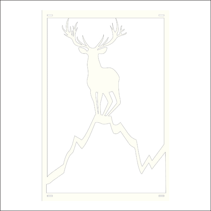 Load image into Gallery viewer, M163 Deer on Hill - Metal Pole Banner