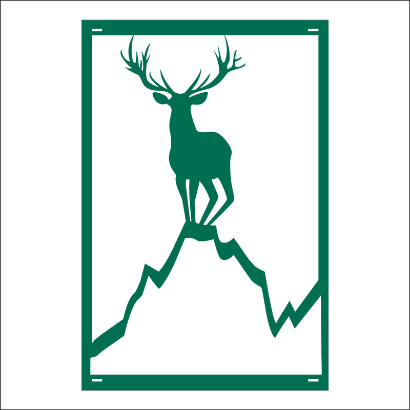 Load image into Gallery viewer, M163 Deer on Hill - Metal Pole Banner