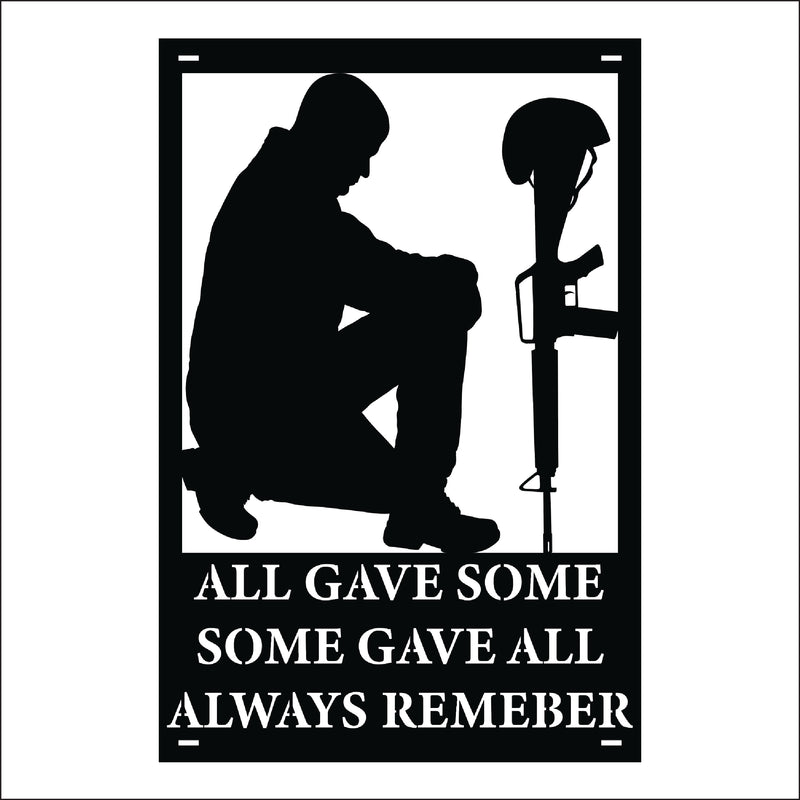 Load image into Gallery viewer, M165 Some Gave All - Metal Pole Banner