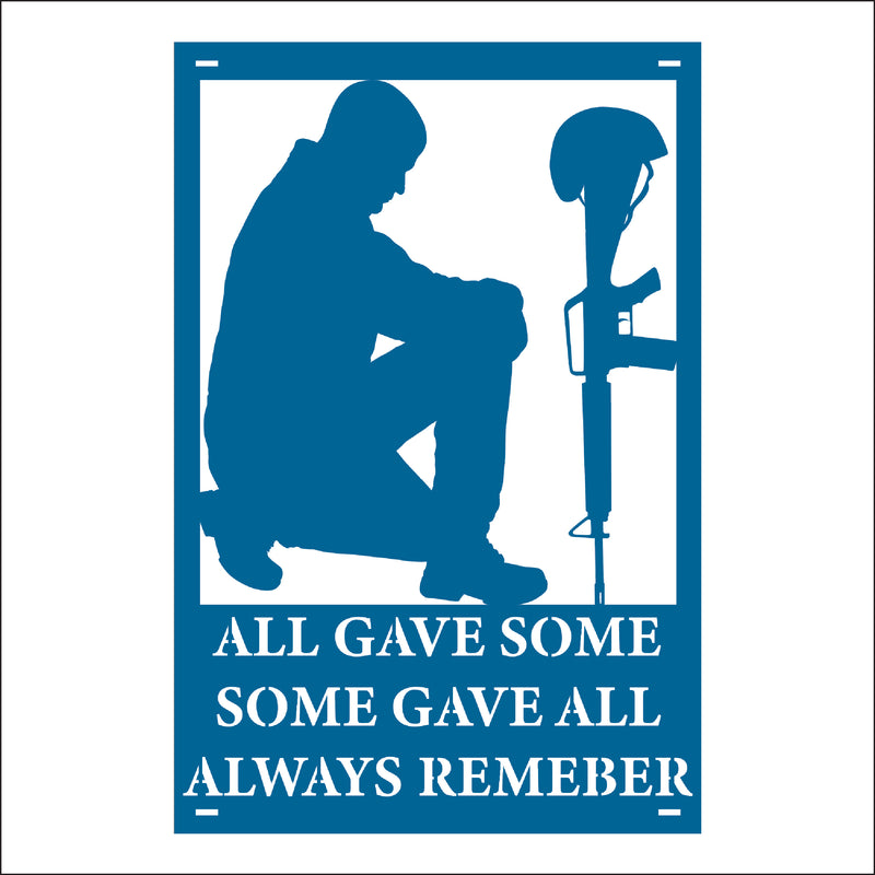 Load image into Gallery viewer, M165 Some Gave All - Metal Pole Banner