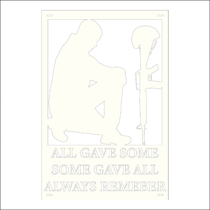 Load image into Gallery viewer, M165 Some Gave All - Metal Pole Banner