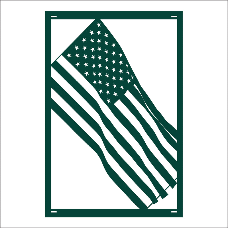 Load image into Gallery viewer, M166 Waving Flag - Metal Pole Banner