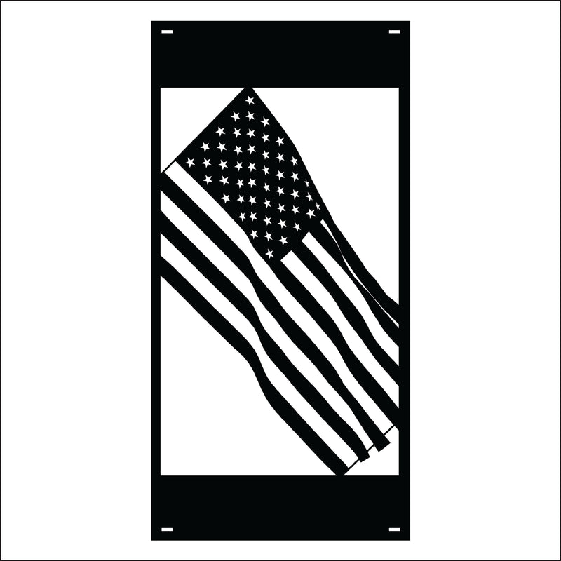 Load image into Gallery viewer, M166 Waving Flag - Metal Pole Banner